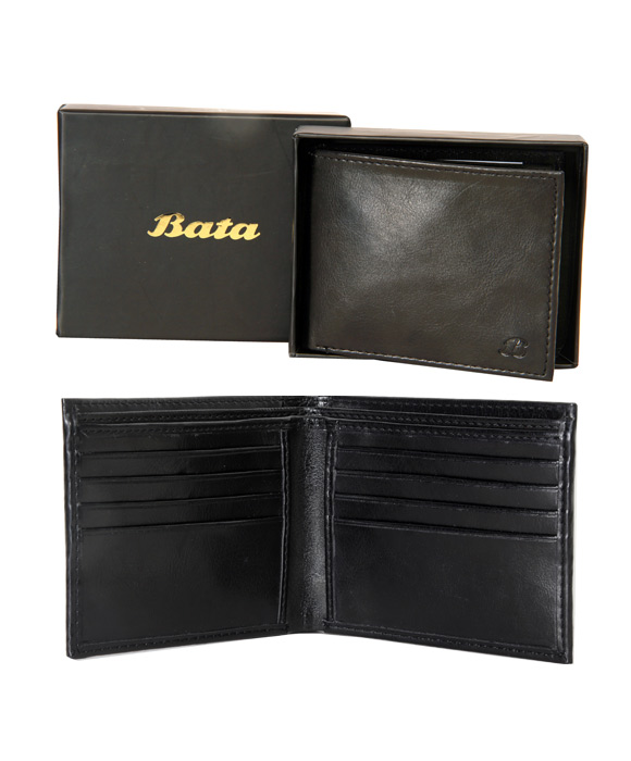 Bata Classic PU-Black-961-6011 Wallet